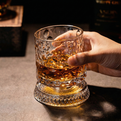 Ominaly® Verre de Whiskey Rotatif