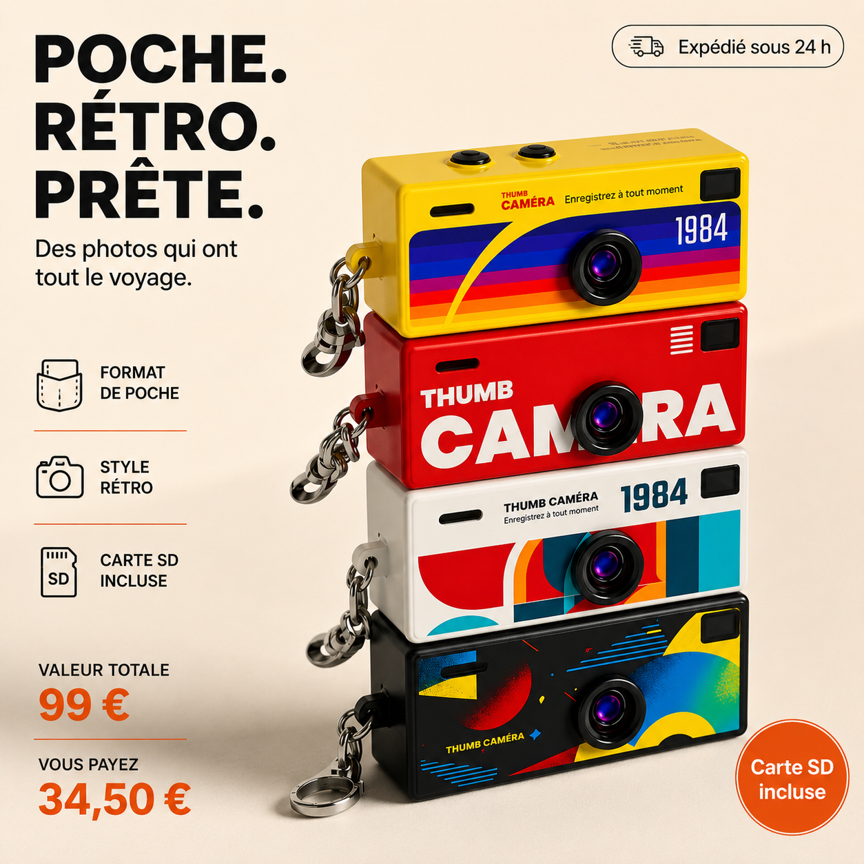 Omishoot - Caméra Rétro