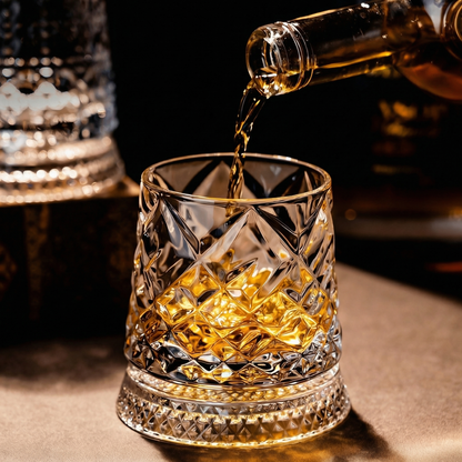 Ominaly® Verre de Whiskey Rotatif