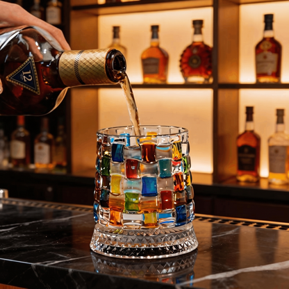 Ominaly® Verre de Whiskey Rotatif