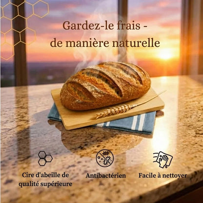Sacs à pain premium 100% coton et cire d’abeille