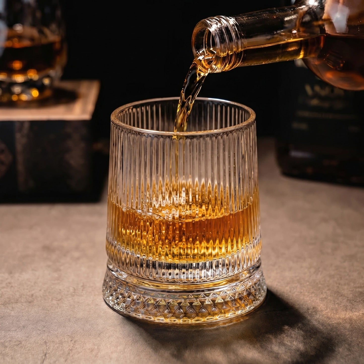 Ominaly® Verre de Whiskey Rotatif